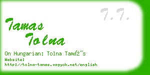 tamas tolna business card